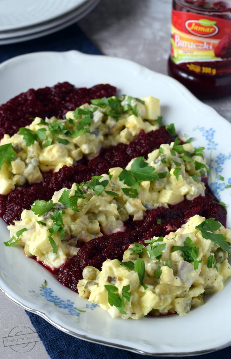 Buraki i kozi ser połączenie smaków